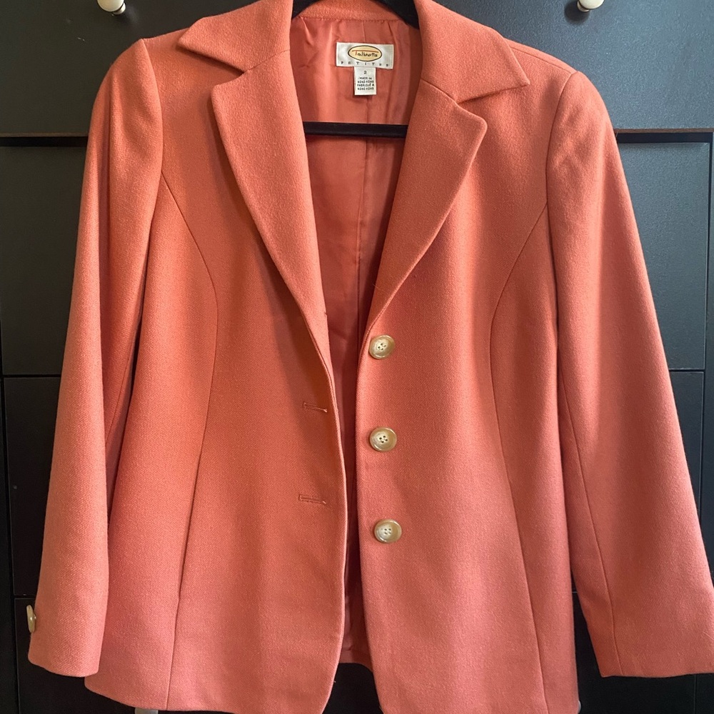 Talbots Women's Coral Cashmere Blazer